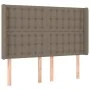 Box spring bed with taupe gray fabric mattress 140x200 cm by , Beds and slatted bases - Ref: Foro24-3132317, Price: 502,84 €,...