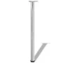 4 height-adjustable table legs 870 mm chrome color by vidaXL, Table legs - Ref: Foro24-242143, Price: 57,23 €, Discount: %