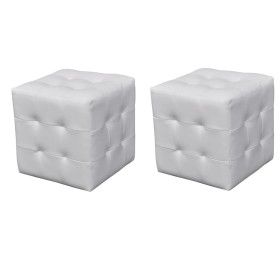 White cube stools by vidaXL, Nightstands - Ref: Foro24-60739, Price: 74,26 €, Discount: %