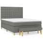 Box spring bed with dark gray fabric mattress 140x200 cm by , Beds and slatted bases - Ref: Foro24-3137478, Price: 551,34 €, ...