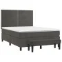 Boxspringbett mit dunkelgrauer Samtmatratze 140x190 cm von , Betten und Lattenroste - Ref: Foro24-3137780, Preis: 506,40 €, R...