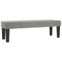 Box spring bed with light gray velvet mattress 140x190 cm by , Beds and slatted bases - Ref: Foro24-3137899, Price: 556,38 €,...