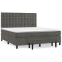 Boxspringbett mit dunkelgrauer Samtmatratze 180x200 cm von , Betten und Lattenroste - Ref: Foro24-3138098, Preis: 621,47 €, R...