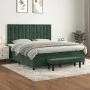 Box spring bed with dark green velvet mattress 180x200 cm by , Beds and slatted bases - Ref: Foro24-3138100, Price: 682,28 €,...