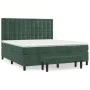 Box spring bed with dark green velvet mattress 180x200 cm by , Beds and slatted bases - Ref: Foro24-3138100, Price: 682,28 €,...