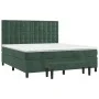 Box spring bed with dark green velvet mattress 180x200 cm by , Beds and slatted bases - Ref: Foro24-3138100, Price: 682,28 €,...
