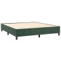 Cama box spring con colchón terciopelo verde oscuro 180x200 cm de , Camas y somieres - Ref: Foro24-3138100, Precio: 680,85 €,...