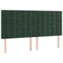 Cama box spring con colchón terciopelo verde oscuro 180x200 cm de , Camas y somieres - Ref: Foro24-3138100, Precio: 680,85 €,...
