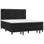 Box spring bed with black velvet mattress 160x200 cm by , Beds and slatted bases - Ref: Foro24-3138093, Price: 579,75 €, Disc...