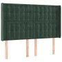 Box spring bed with mattress and LED dark green velvet 140x200cm by , Beds and slatted bases - Ref: Foro24-3139808, Price: 53...