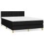 Box spring bed with black fabric mattress 140x200 cm by , Beds and slatted bases - Ref: Foro24-3140939, Price: 446,37 €, Disc...