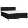 Boxspringbett mit schwarzer Stoffmatratze 140x200 cm von , Betten und Lattenroste - Ref: Foro24-3140939, Preis: 455,43 €, Rab...
