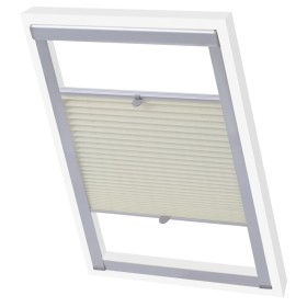 Cream pleated blind C04 by vidaXL, Blinds and blinds - Ref: Foro24-131322, Price: 19,32 €, Discount: %
