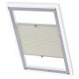 Cream pleated blind C04 by vidaXL, Blinds and blinds - Ref: Foro24-131322, Price: 19,32 €, Discount: %