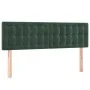 Box spring bed with dark green velvet mattress 140x200 cm by , Beds and slatted bases - Ref: Foro24-3141548, Price: 439,87 €,...