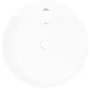 Lavabo de cerámica con agujero para grifo/desagüe blanco redondo de vidaXL, Lavabos - Ref: Foro24-141938, Precio: 69,70 €, De...