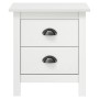 Hill Nachttisch aus massivem weißem Kiefernholz 46x35x49,5 cm von vidaXL, Nachttische - Ref: Foro24-288908, Preis: 104,12 €, ...