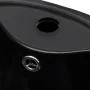 Lavabo redondo de cerámica con orificio de grifo/desagüe negr de vidaXL, Lavabos - Ref: Foro24-141943, Precio: 306,87 €, Desc...