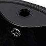 Rundes Keramikwaschbecken mit schwarzem Wasserhahn/Ablaufloch von vidaXL, Sinkt - Ref: Foro24-141943, Preis: 312,65 €, Rabatt: %