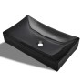 Black rectangular ceramic washbasin by vidaXL, Sinks - Ref: Foro24-141926, Price: 91,10 €, Discount: %