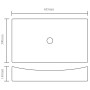 Schwarzes rechteckiges Keramikwaschbecken von vidaXL, Sinkt - Ref: Foro24-141926, Preis: 91,10 €, Rabatt: %