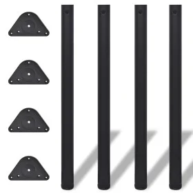 Adjustable table legs in 4 heights black 870 mm by vidaXL, Table legs - Ref: Foro24-242149, Price: 58,93 €, Discount: %