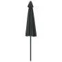 Sombrilla de balcón semicircular palo aluminio gris 270x144 cm de , Sombrillas - Ref: Foro24-44589, Precio: 56,80 €, Descuent...