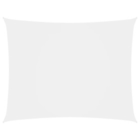 Toldo de vela rectangular tela Oxford blanco 2,5x4 m
