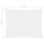 Rectangular white Oxford fabric sail shade 2.5x4 m by , Umbrellas - Ref: Foro24-135262, Price: 35,74 €, Discount: %