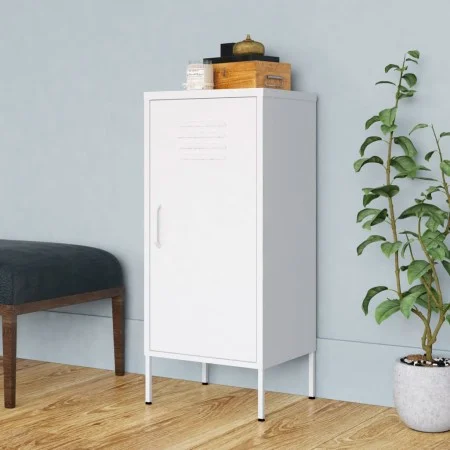 White steel storage cabinet 42.5x35x101.5 cm by , Lockers and storage cabinets - Ref: Foro24-336197, Price: 99,83 €, Discount: %