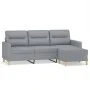 3-Sitzer-Sofa mit hellgrauem Stoffhocker 180 cm von , Sofas - Ref: Foro24-3201073, Preis: 309,68 €, Rabatt: %