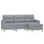 3-Sitzer-Sofa mit hellgrauem Stoffhocker 180 cm von , Sofas - Ref: Foro24-3201073, Preis: 309,68 €, Rabatt: %