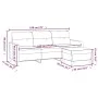 3-Sitzer-Sofa mit hellgrauem Stoffhocker 180 cm von , Sofas - Ref: Foro24-3201073, Preis: 309,68 €, Rabatt: %