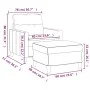 Sessel mit Hocker hellgrauer Stoff 60 cm von , Sofas - Ref: Foro24-3201065, Preis: 190,78 €, Rabatt: %