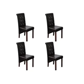 Esszimmerstühle 4 Einheiten braunes Kunstleder von , Essstühle - Ref: Foro24-160319, Preis: 374,35 €, Rabatt: %