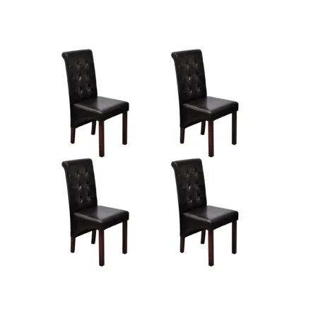 Esszimmerstühle 4 Einheiten braunes Kunstleder von , Essstühle - Ref: Foro24-160319, Preis: 374,35 €, Rabatt: %