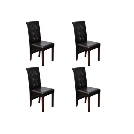 Esszimmerstühle 4 Einheiten braunes Kunstleder von , Essstühle - Ref: Foro24-160319, Preis: 355,04 €, Rabatt: %