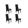 Esszimmerstühle 4 Einheiten braunes Kunstleder von , Essstühle - Ref: Foro24-160319, Preis: 355,04 €, Rabatt: %