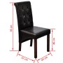 Esszimmerstühle 4 Einheiten braunes Kunstleder von , Essstühle - Ref: Foro24-160319, Preis: 355,04 €, Rabatt: %