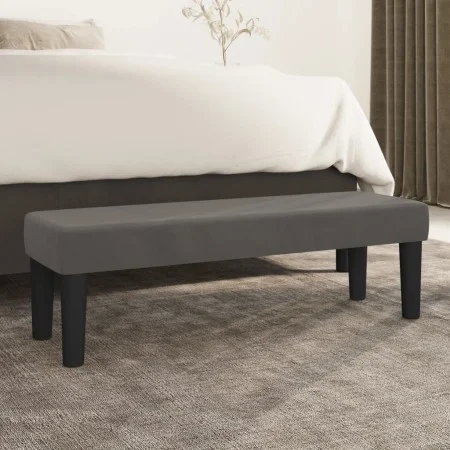 Dark gray velvet bench 100x30x30 cm by , Banks - Ref: Foro24-346667, Price: 50,93 €, Discount: %
