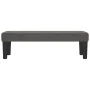 Banco de terciopelo gris oscuro 100x30x30 cm de , Bancos - Ref: Foro24-346667, Precio: 50,93 €, Descuento: %