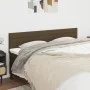 Headboards 2 units of dark brown fabric 100x5x78/88 cm by , Headboards and footboards - Ref: Foro24-346189, Price: 60,25 €, D...