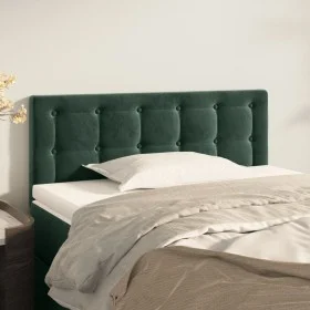 Dunkelgrünes Samtkopfteil 80x5x78/88 cm von , Kopf- und Fußteile - Ref: Foro24-346413, Preis: 37,87 €, Rabatt: %