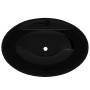 Keramikspüle mit Loch für schwarzen ovalen Wasserhahn/Abfluss von vidaXL, Sinkt - Ref: Foro24-141921, Preis: 67,97 €, Rabatt: %