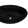 Keramikspüle mit Loch für schwarzen ovalen Wasserhahn/Abfluss von vidaXL, Sinkt - Ref: Foro24-141921, Preis: 62,01 €, Rabatt: %
