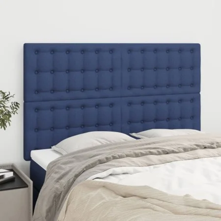 Kopfteile 4 Einheiten aus blauem Stoff 72x5x78/88 cm von , Kopf- und Fußteile - Ref: Foro24-3116770, Preis: 98,91 €, Rabatt: %