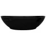 Ceramic sink with oval black hole for faucet/drain. by vidaXL, Sinks - Ref: Foro24-141921, Price: 62,01 €, Discount: %