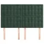 Kopfteile 4 Einheiten dunkelgrüner Samt 72x5x78/88 cm von , Kopf- und Fußteile - Ref: Foro24-3116817, Preis: 121,65 €, Rabatt: %