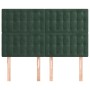 Kopfteile 4 Einheiten dunkelgrüner Samt 72x5x78/88 cm von , Kopf- und Fußteile - Ref: Foro24-3116817, Preis: 125,51 €, Rabatt: %