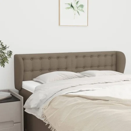 Cabecero de tela gris taupe 147x23x78/88 cm de , Cabeceros y pies de cama - Ref: Foro24-3117580, Precio: 66,89 €, Descuento: %